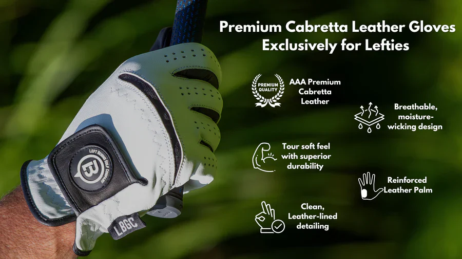 Lefty Ladies' Golf Glove - Premium Cabretta Leather - Image 7