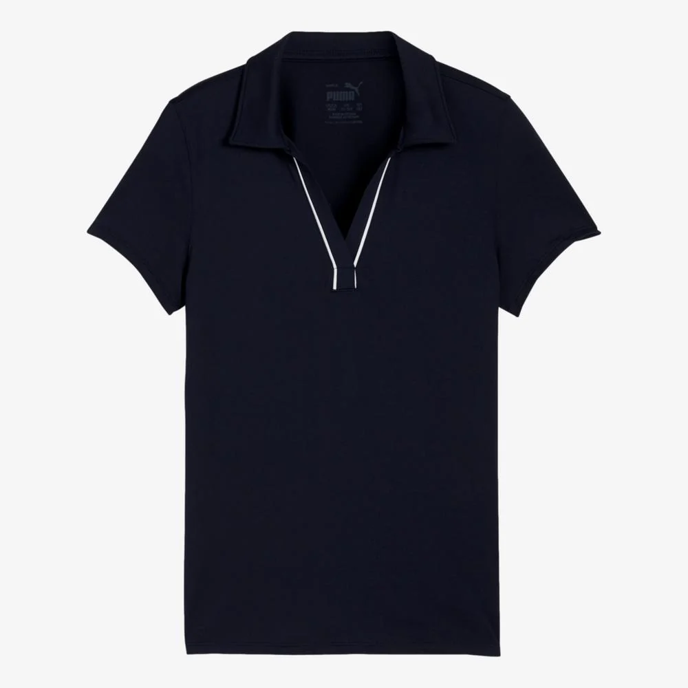 PUMA CLOUDSPUN Girls Piped Short Sleeve Polo Shirt