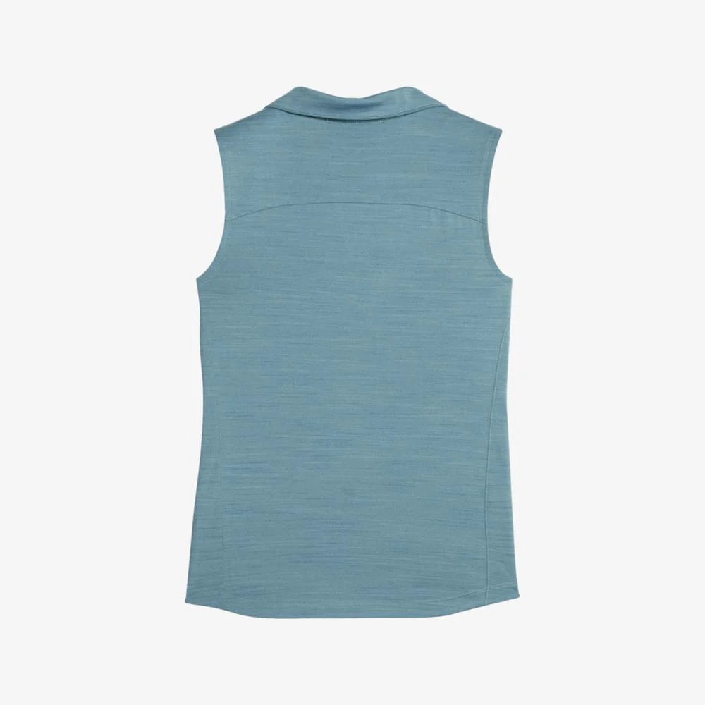 PUMA Girls Cloudspun Coast Solid Sleeveless Polo Shirt - Image 2