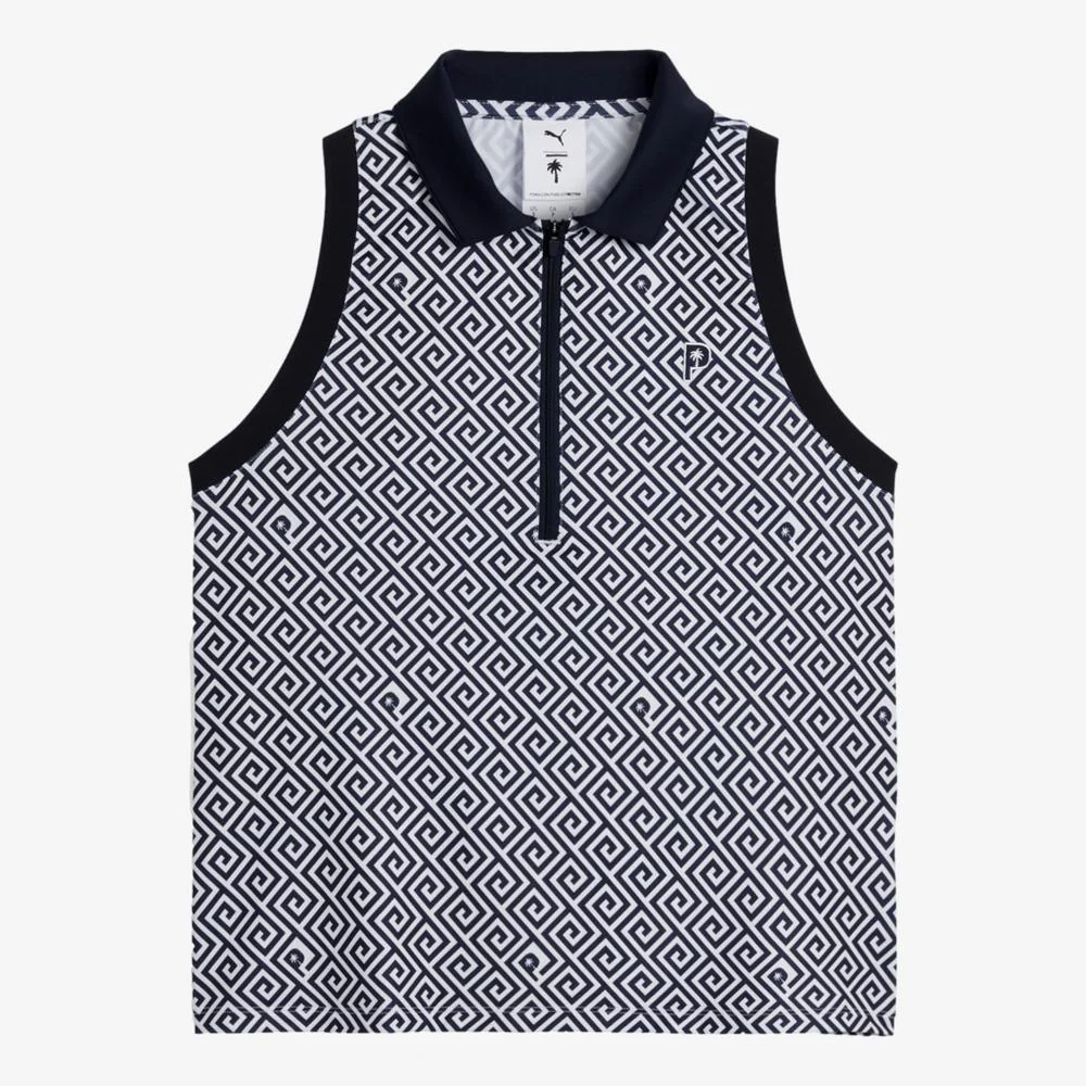 PUMA PTC Resort Geo Sleeveless Polo Shirt - Image 2