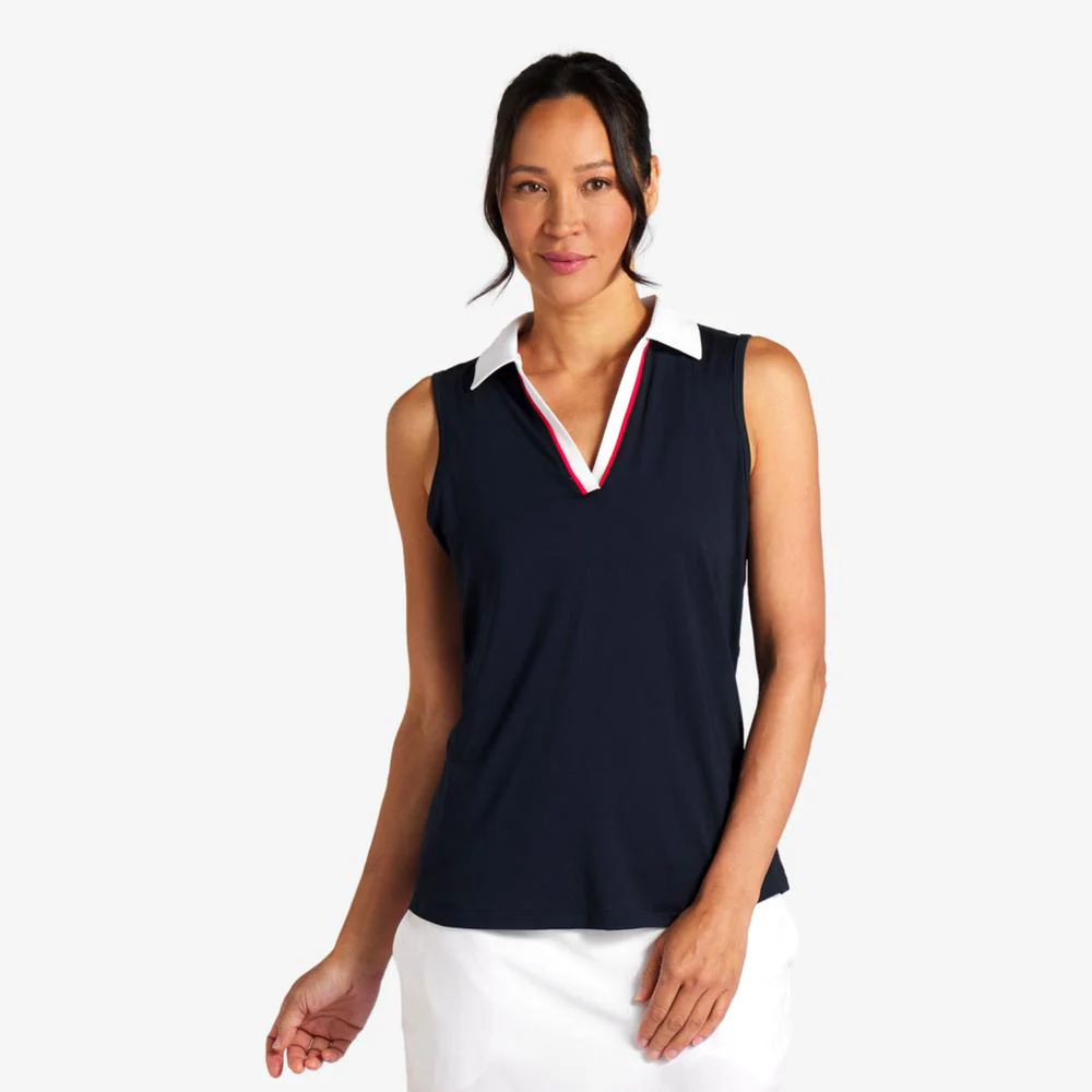 PUMA Volition Piped Sleeveless Polo Shirt